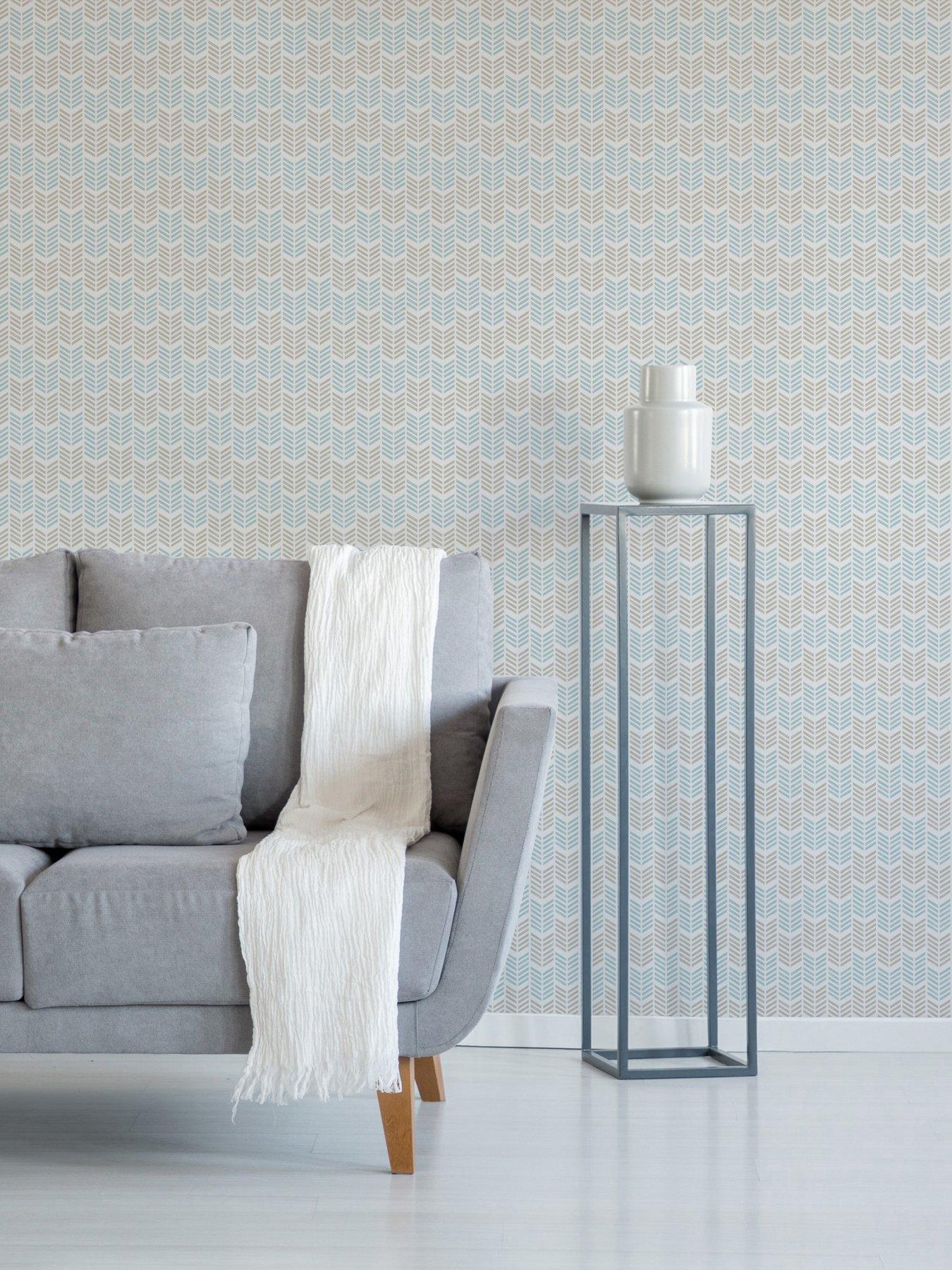 Superfresco Easy Sfe Oiti - Taupe Bleu Wallpaper