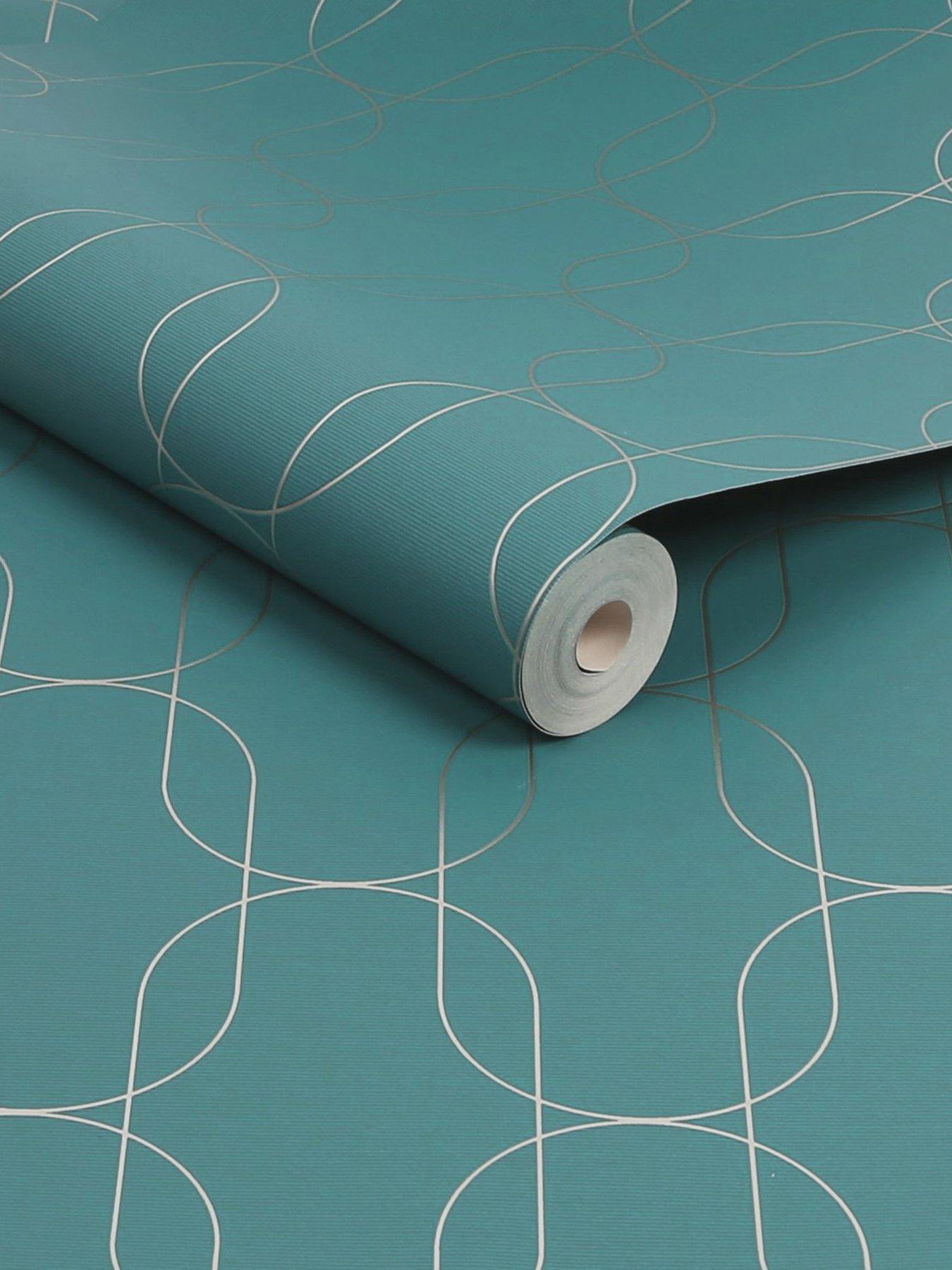 Image 3 of 3 of Superfresco Eternity - Teal Wallpaper