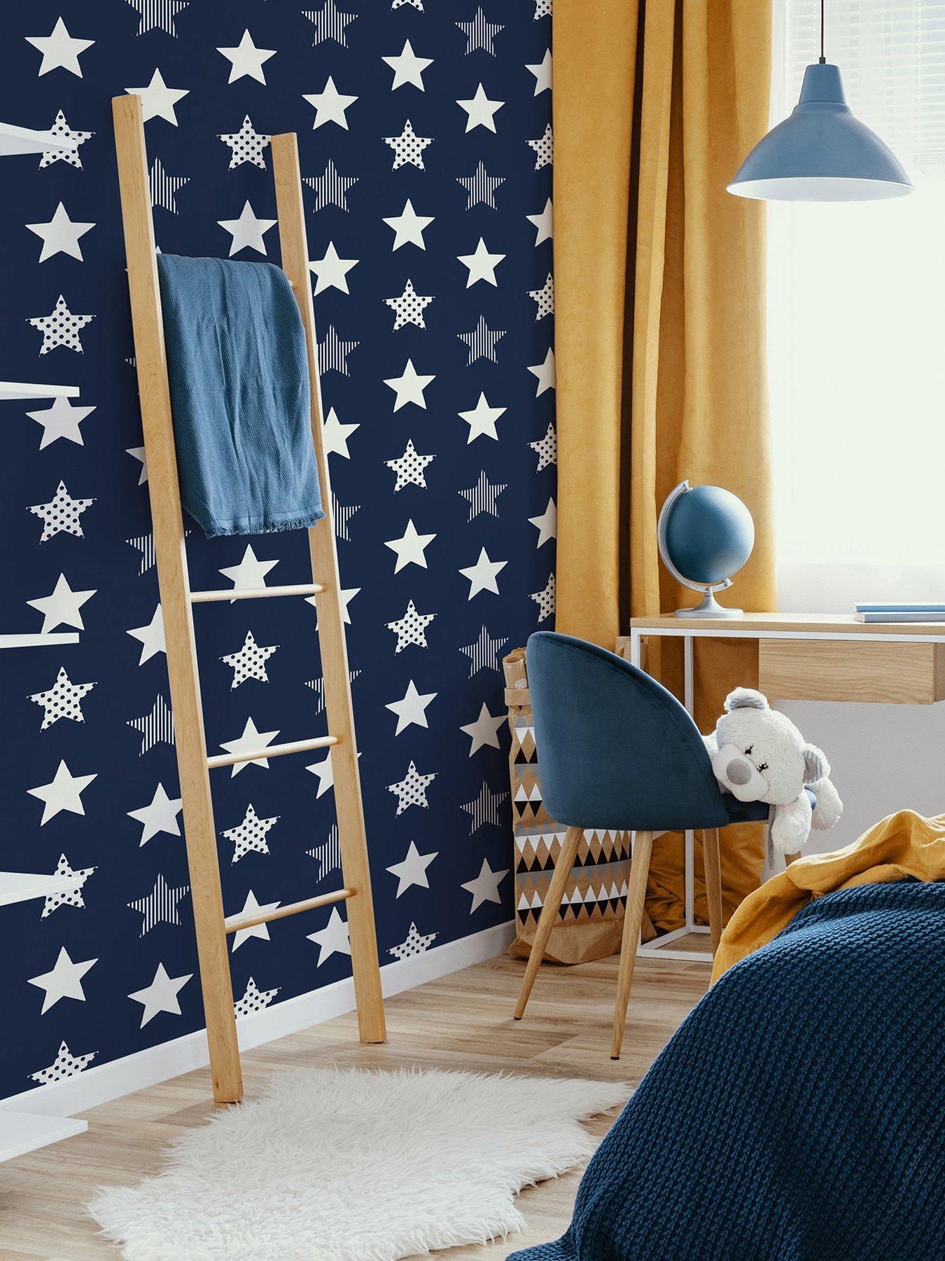 Superfresco Easy Stars - Navy Wallpaper