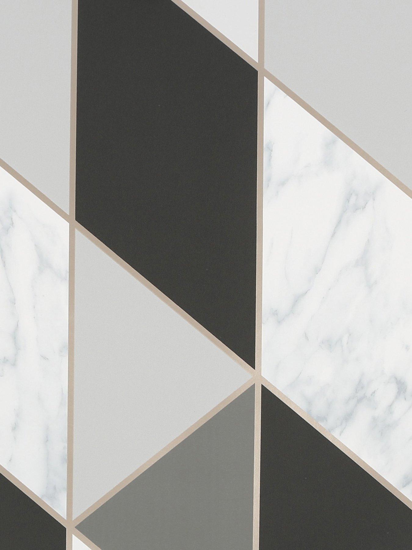  image of sublime-marble-geo-charcoal-wallpaper