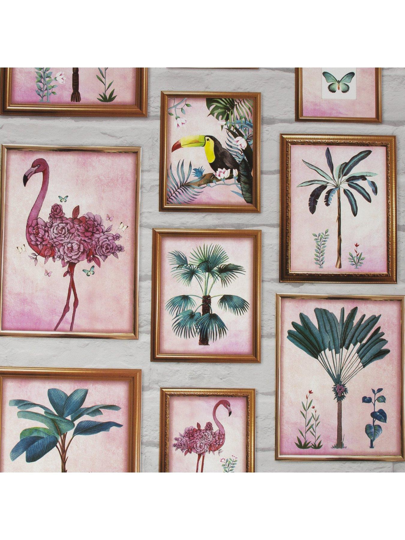 Image 2 of 3 of Fresco Tropical Frame Wallpaper