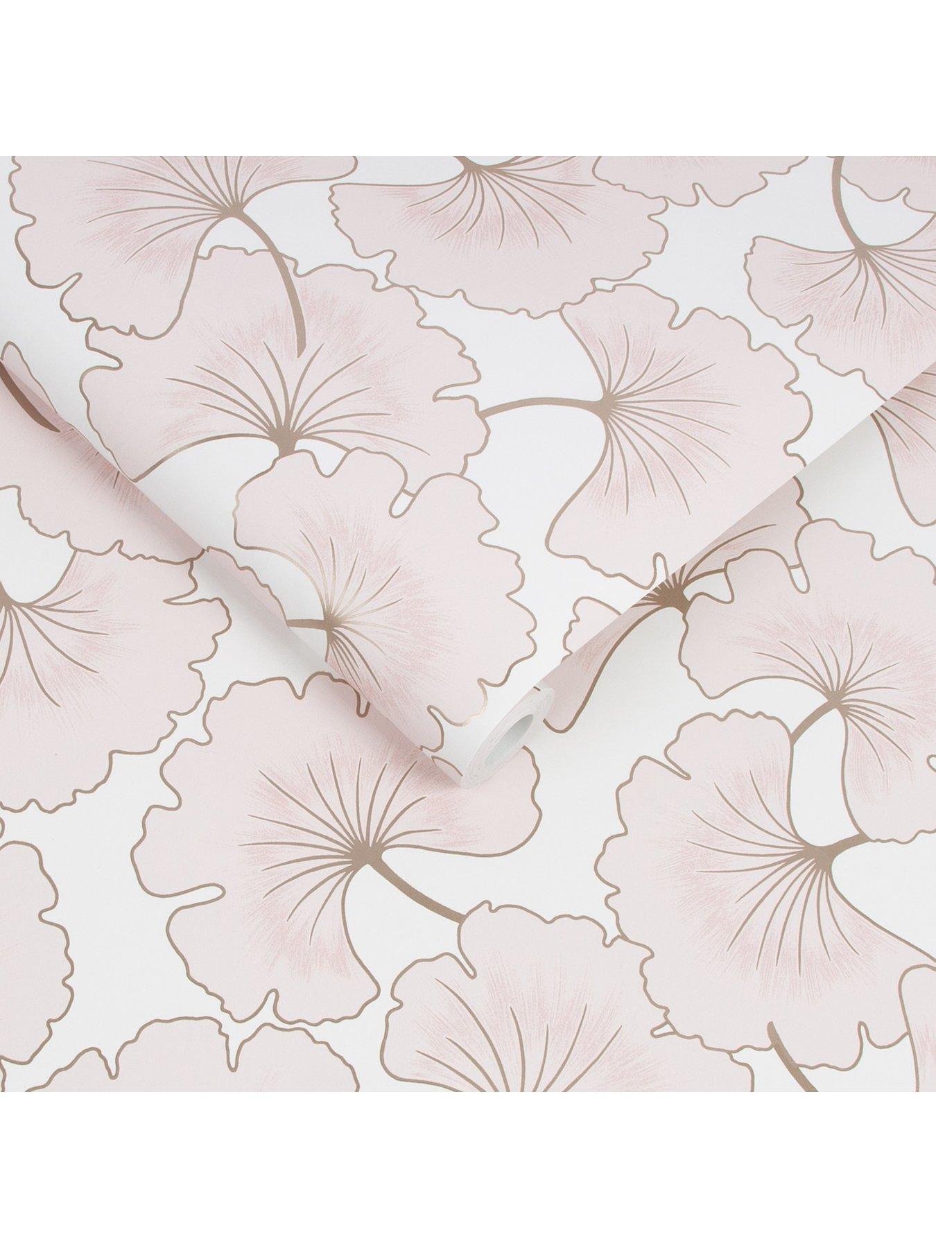  image of boutique-begonia-pink-wallpaper
