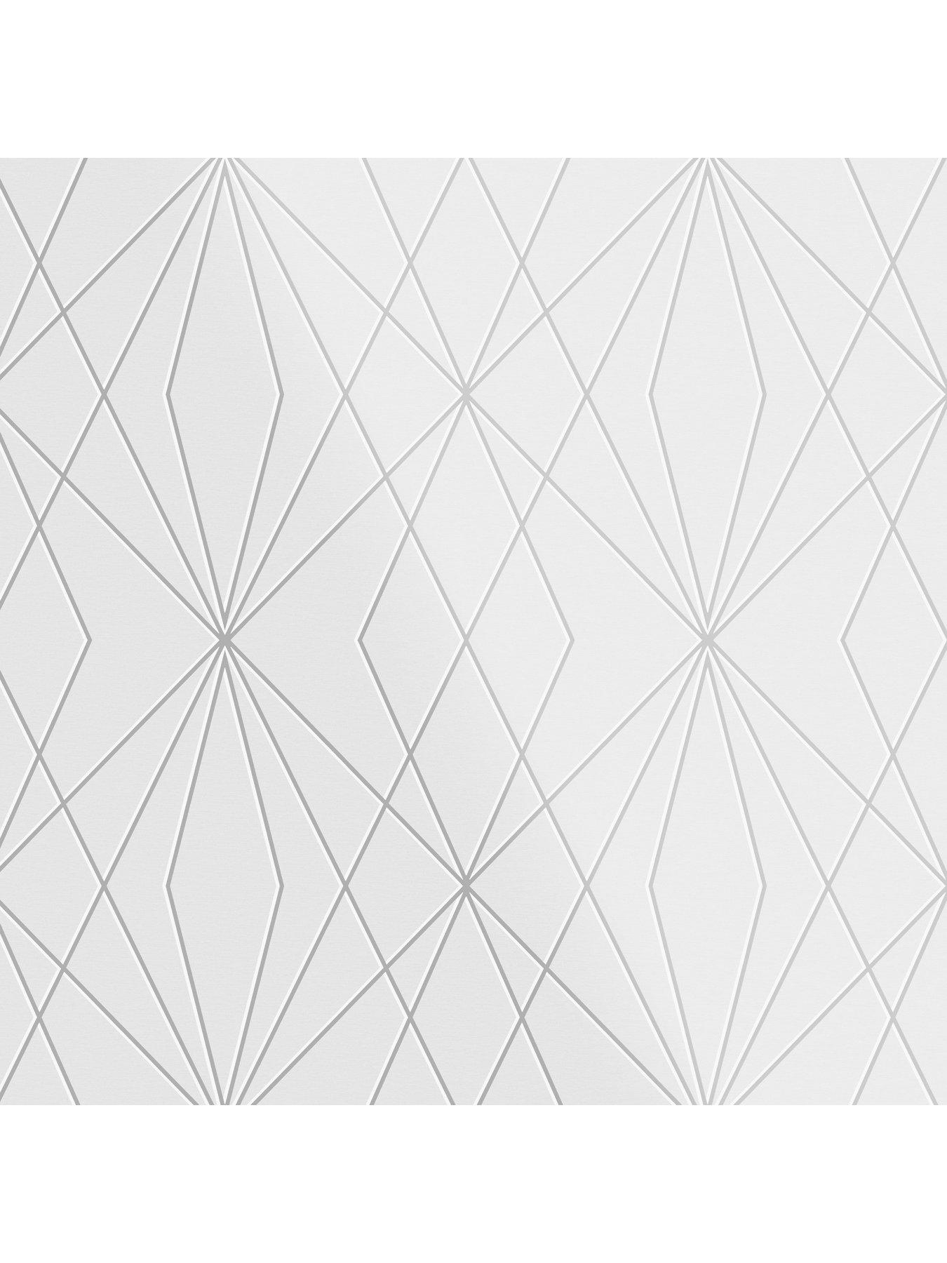  image of fresco-laser-whitesilver-wallpaper