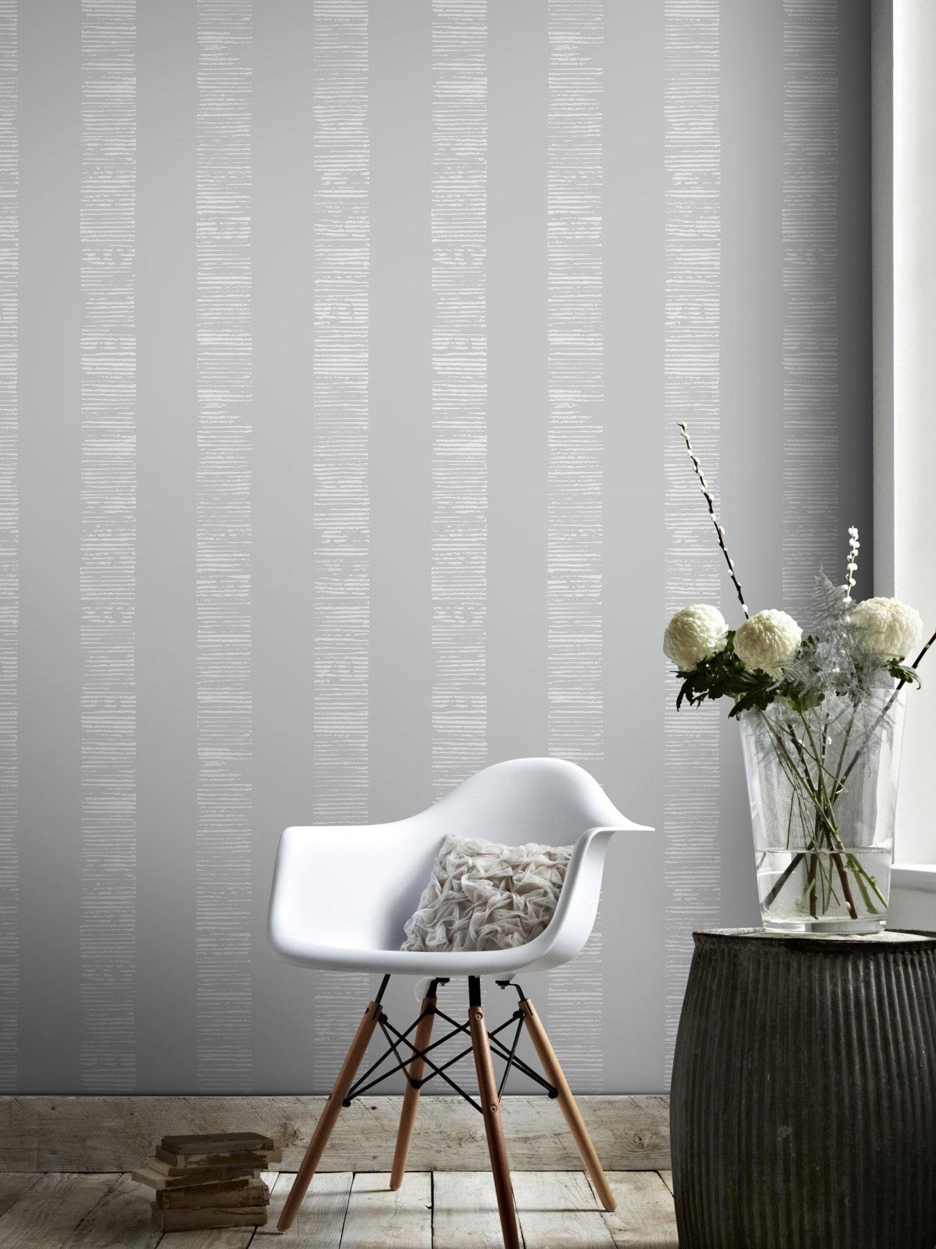 boutique-nwg-mara-stripe--silver-wallpaper