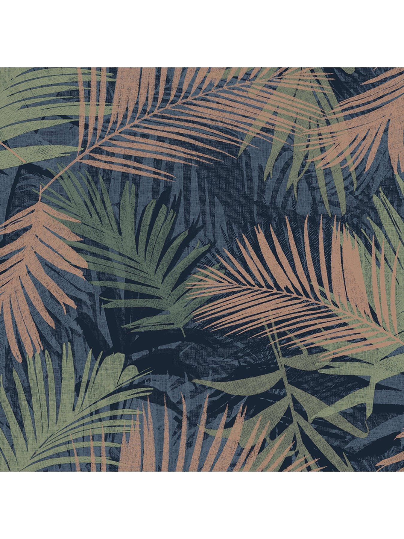 Image 2 of 3 of Boutique Nwg Jungle Glam - Blue Green Wallpaper