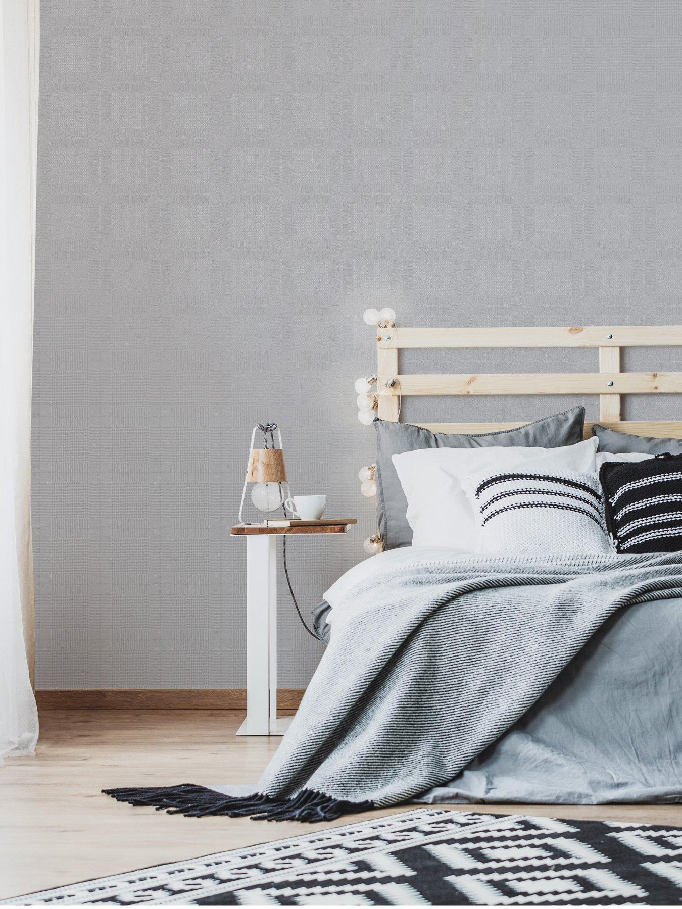 Superfresco Easy Highland Tweed - Silver Wallpaper