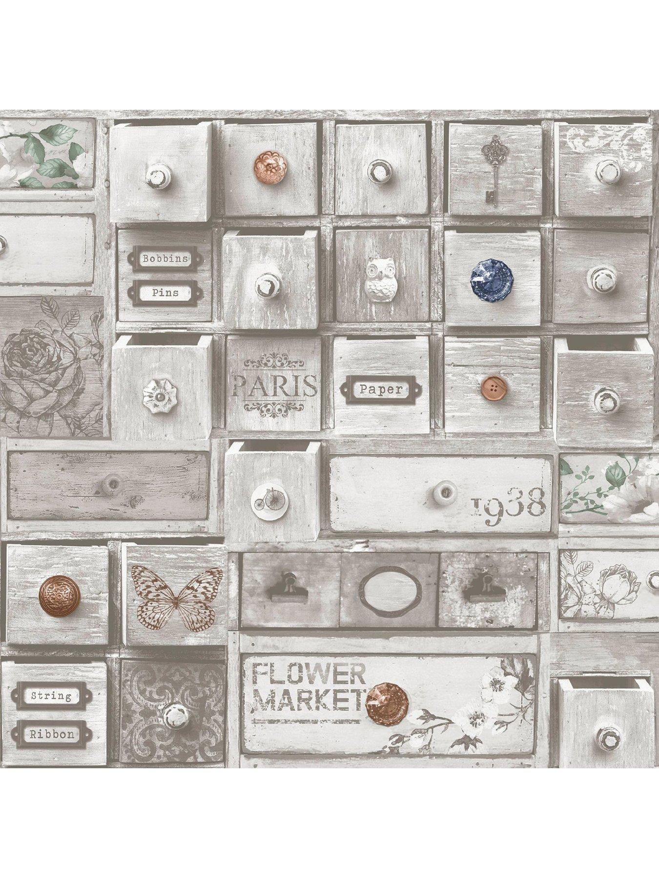  image of fresco-trinket-box-wallpaper