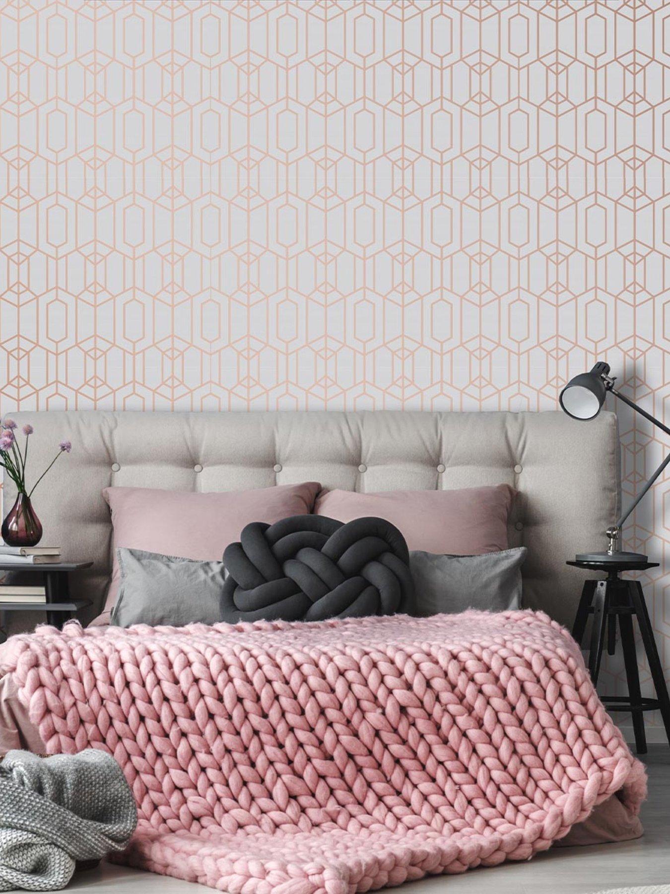  image of superfresco-easy-albany-geo-blush-pink-wallpaper
