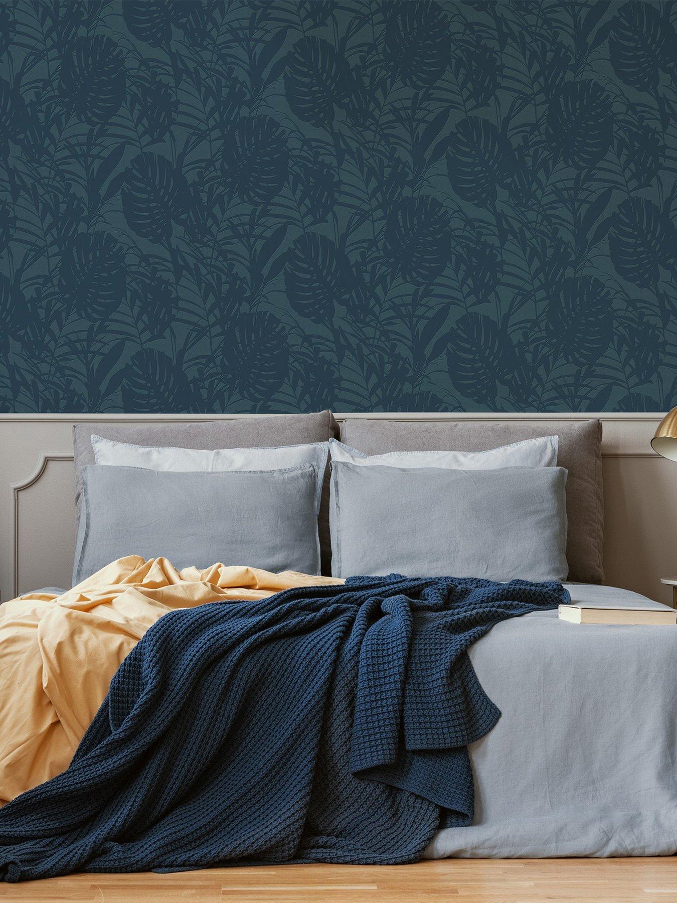 Image 1 of 3 of Superfresco Easy Palm - Blue Wallpaper
