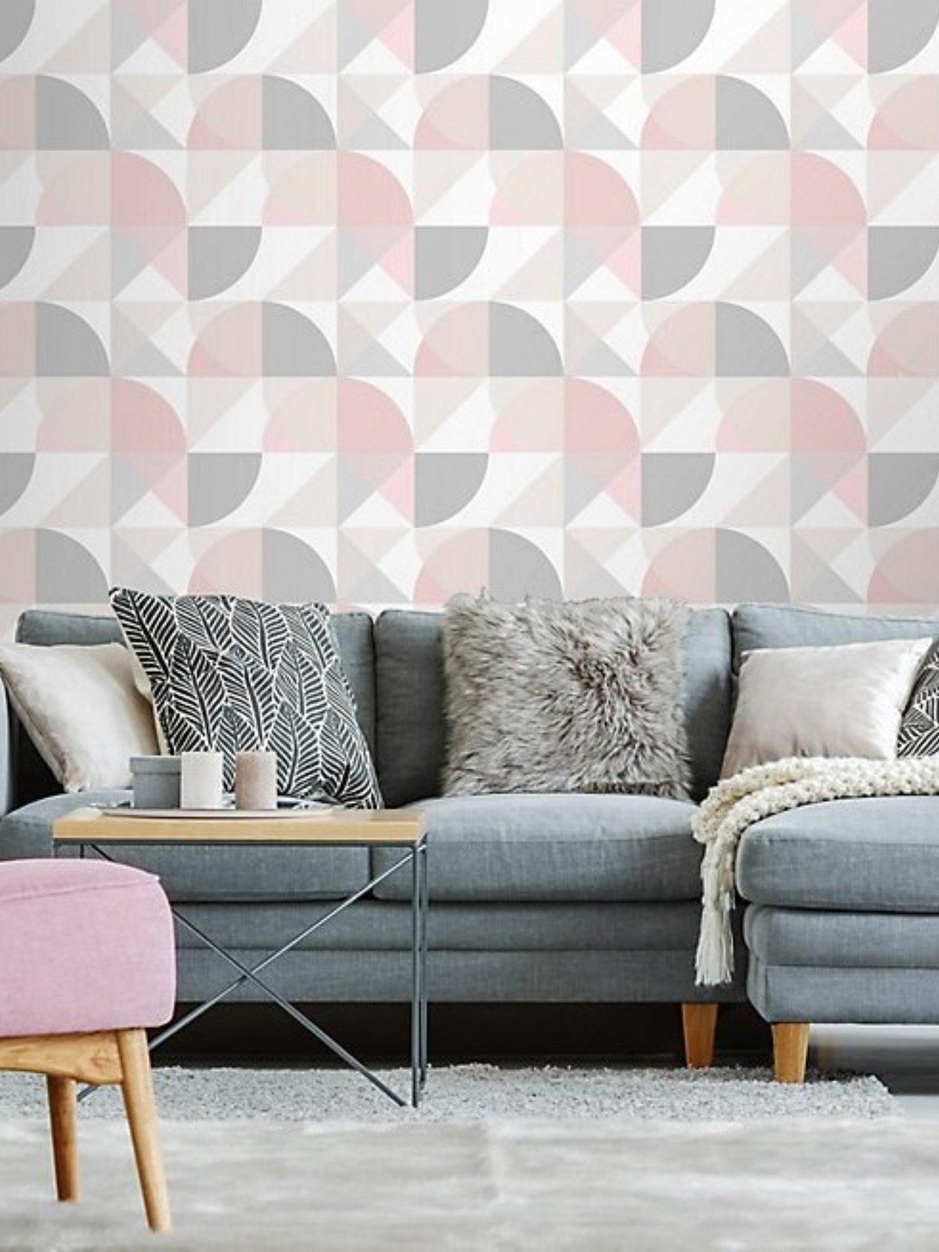 Boutique Graphic - Pink Wallpaper