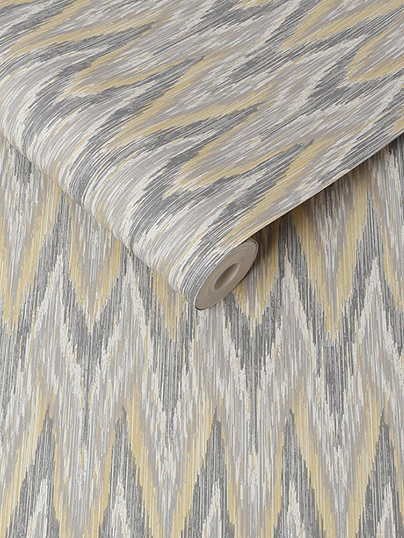 image of superfresco-homespun-geo-ochre-wallpaper