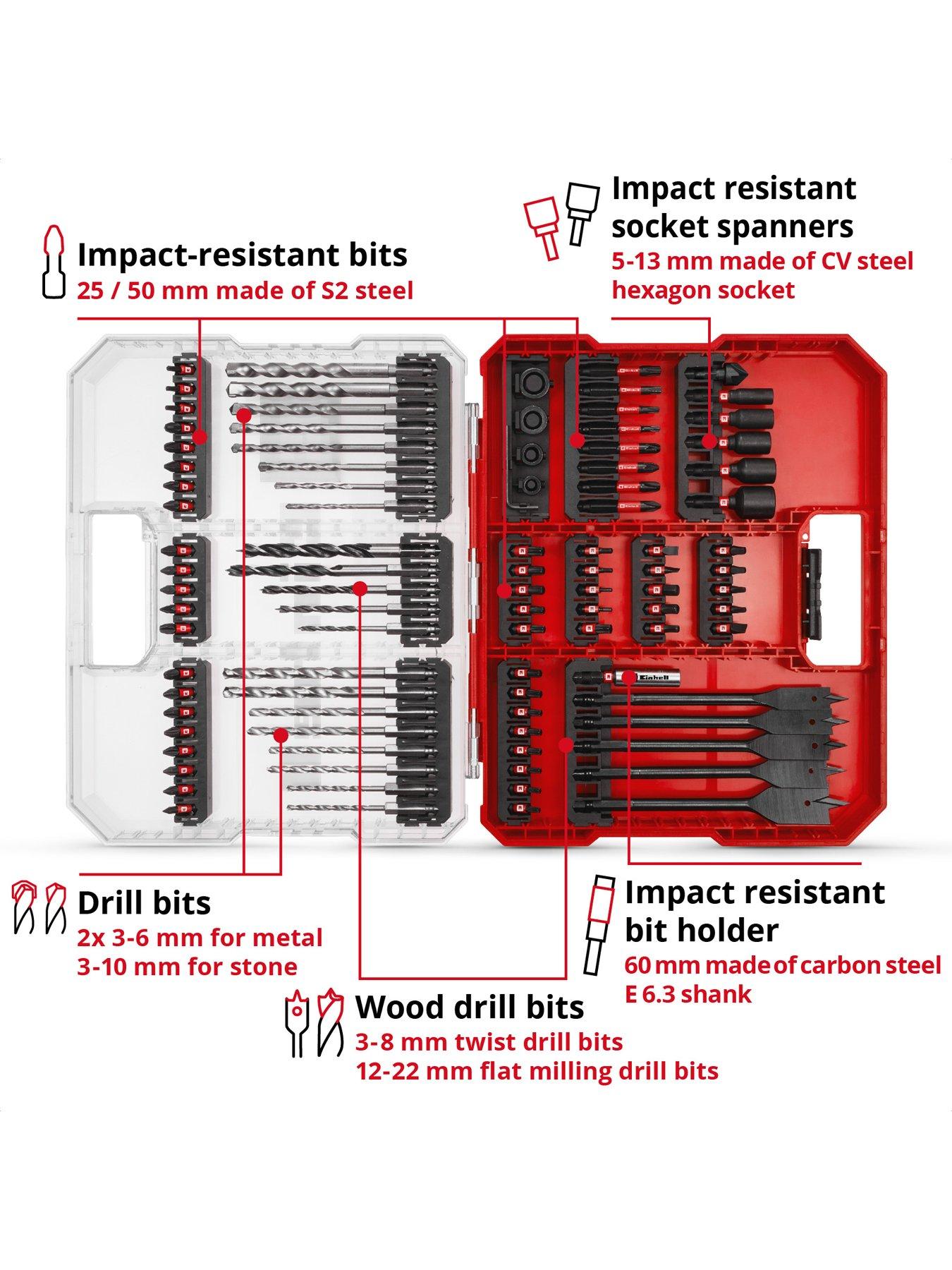 Image 2 of 7 of Einhell XL-CASE Box Set Impact-resistant 95pcs LS