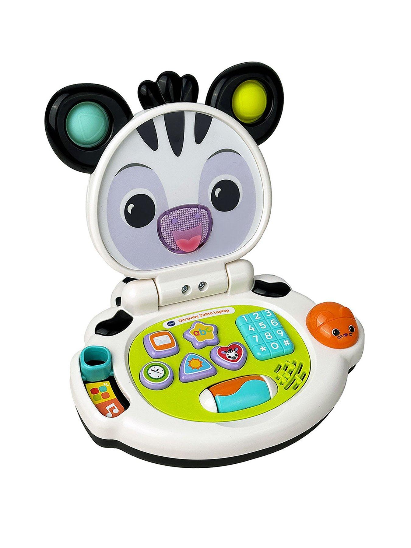 Image 1 of 4 of VTech Discovery Zebra Laptop Interactive Toy