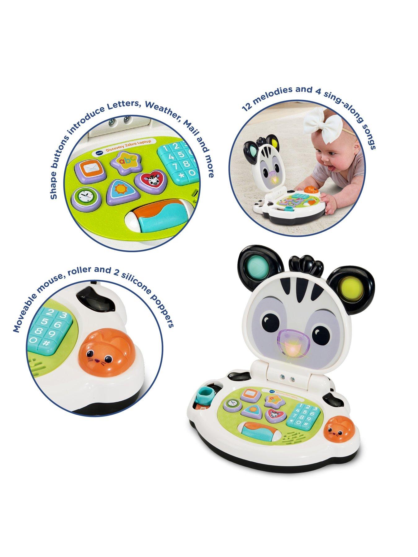 Image 3 of 4 of VTech Discovery Zebra Laptop Interactive Toy
