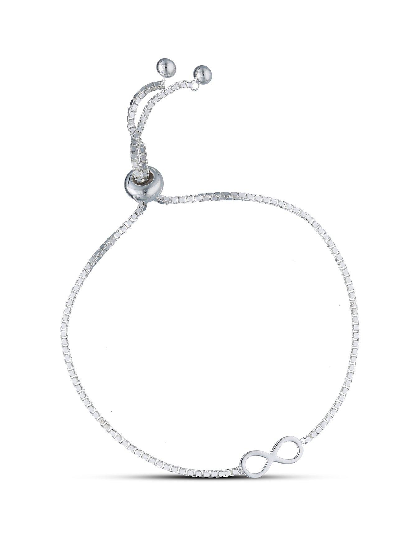 undefined Sterling Silver Infinity Bolo Bracelet