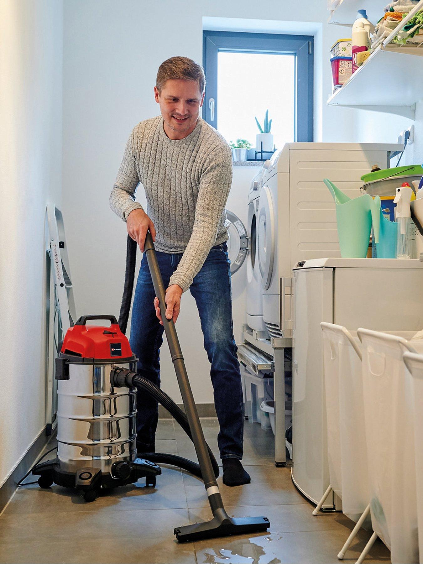  image of einhell-classic-30-litre-stainless-steel-wet-amp-dry-vac-tc-vc-1830-s
