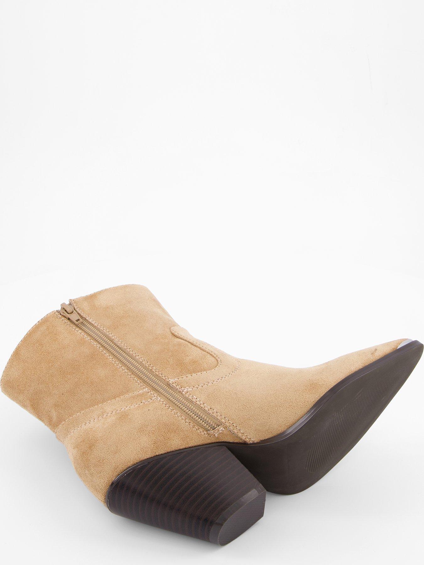 Image 4 of 7 of V by Very Western Ankle Boot - Brown
