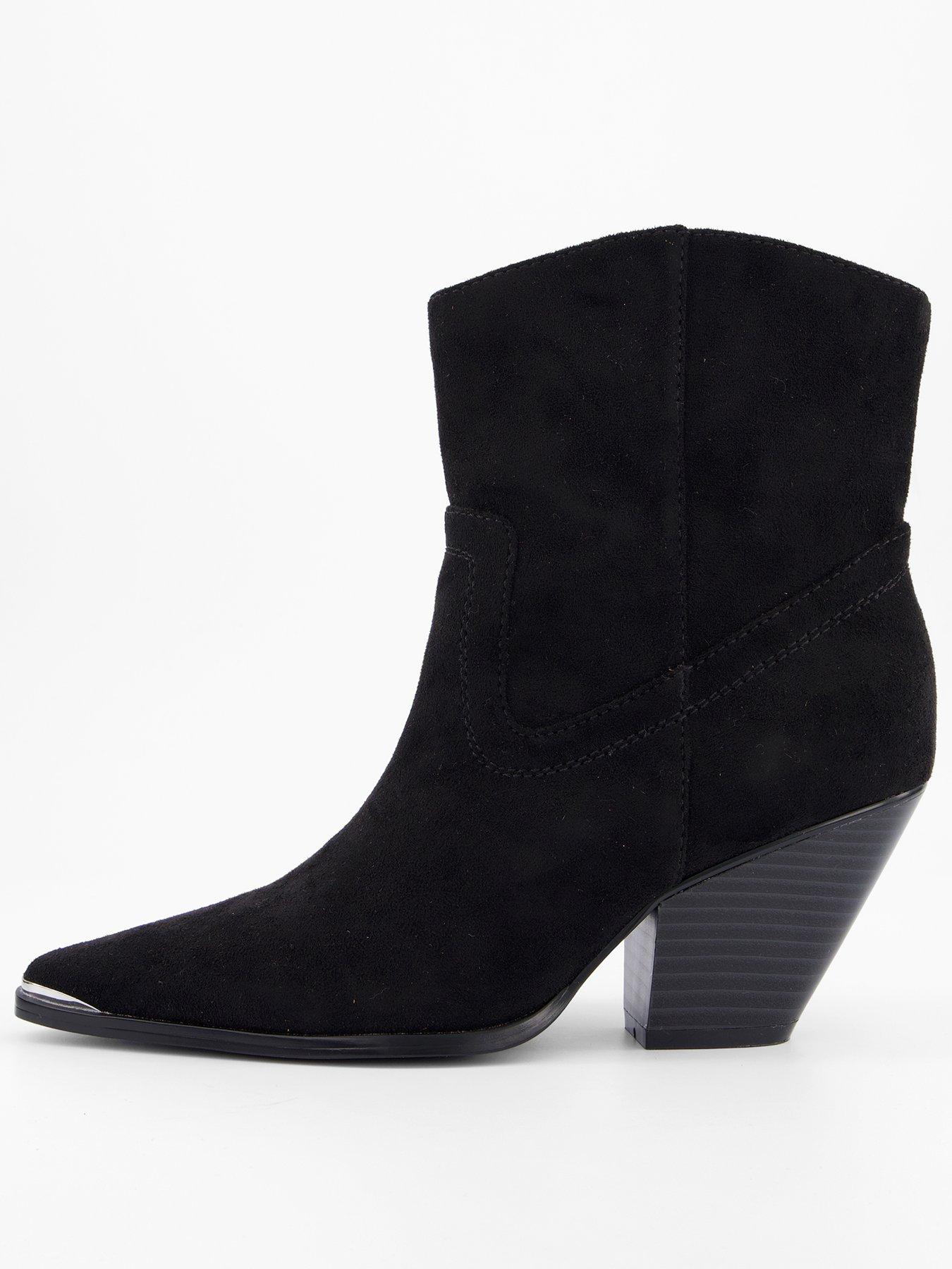 undefined Western Ankle Boot - Black