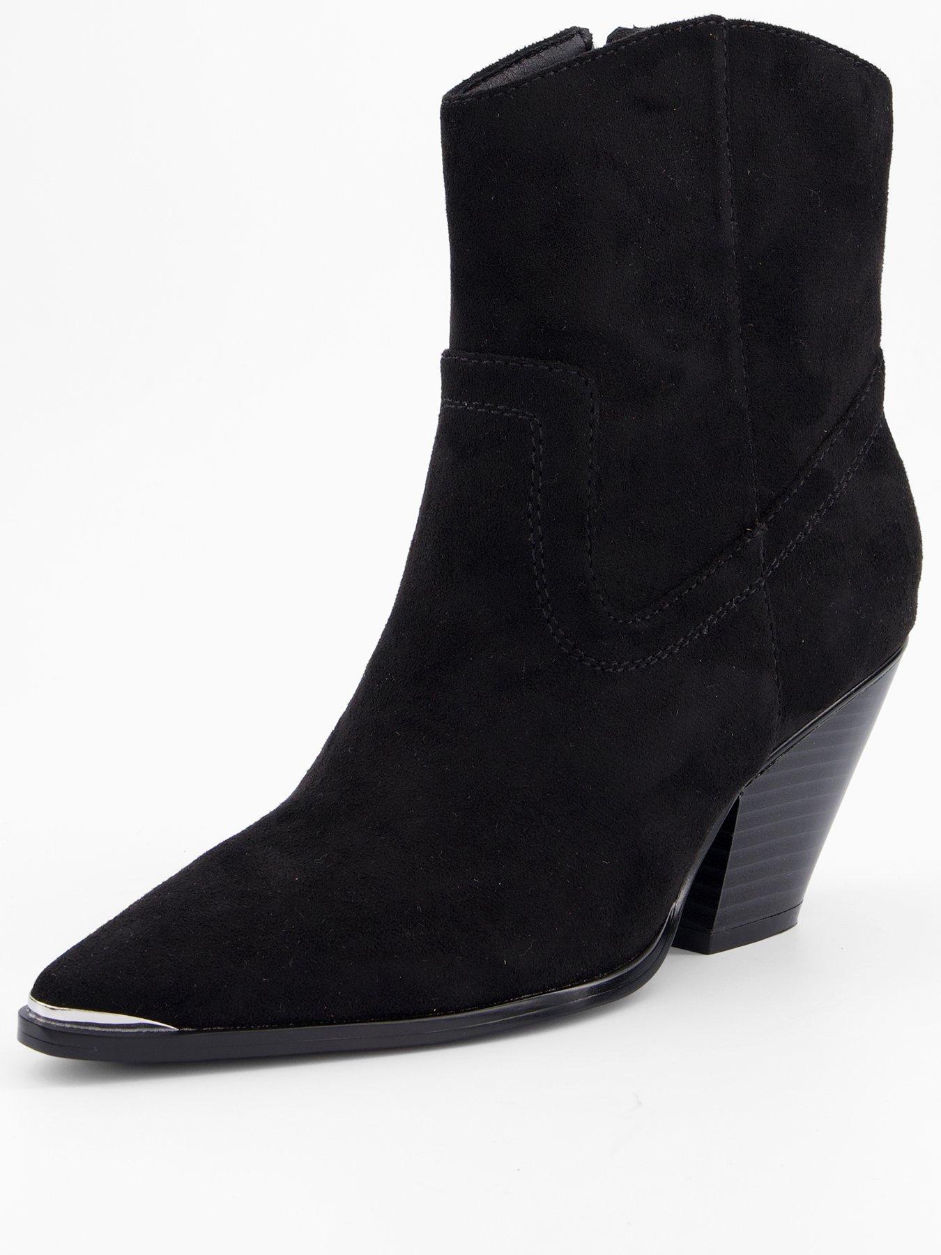 Image 2 of 7 of V by Very Western Ankle Boot - Black