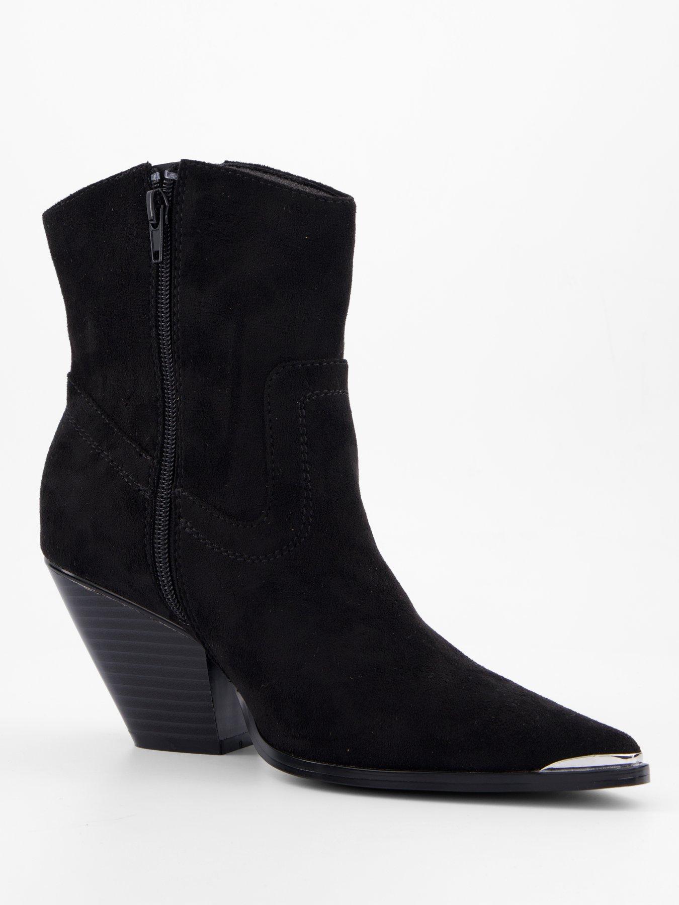 Image 5 of 7 of V by Very Western Ankle Boot - Black