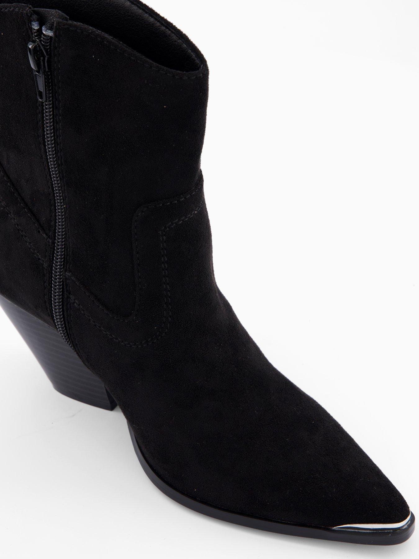 Image 6 of 7 of V by Very Western Ankle Boot - Black
