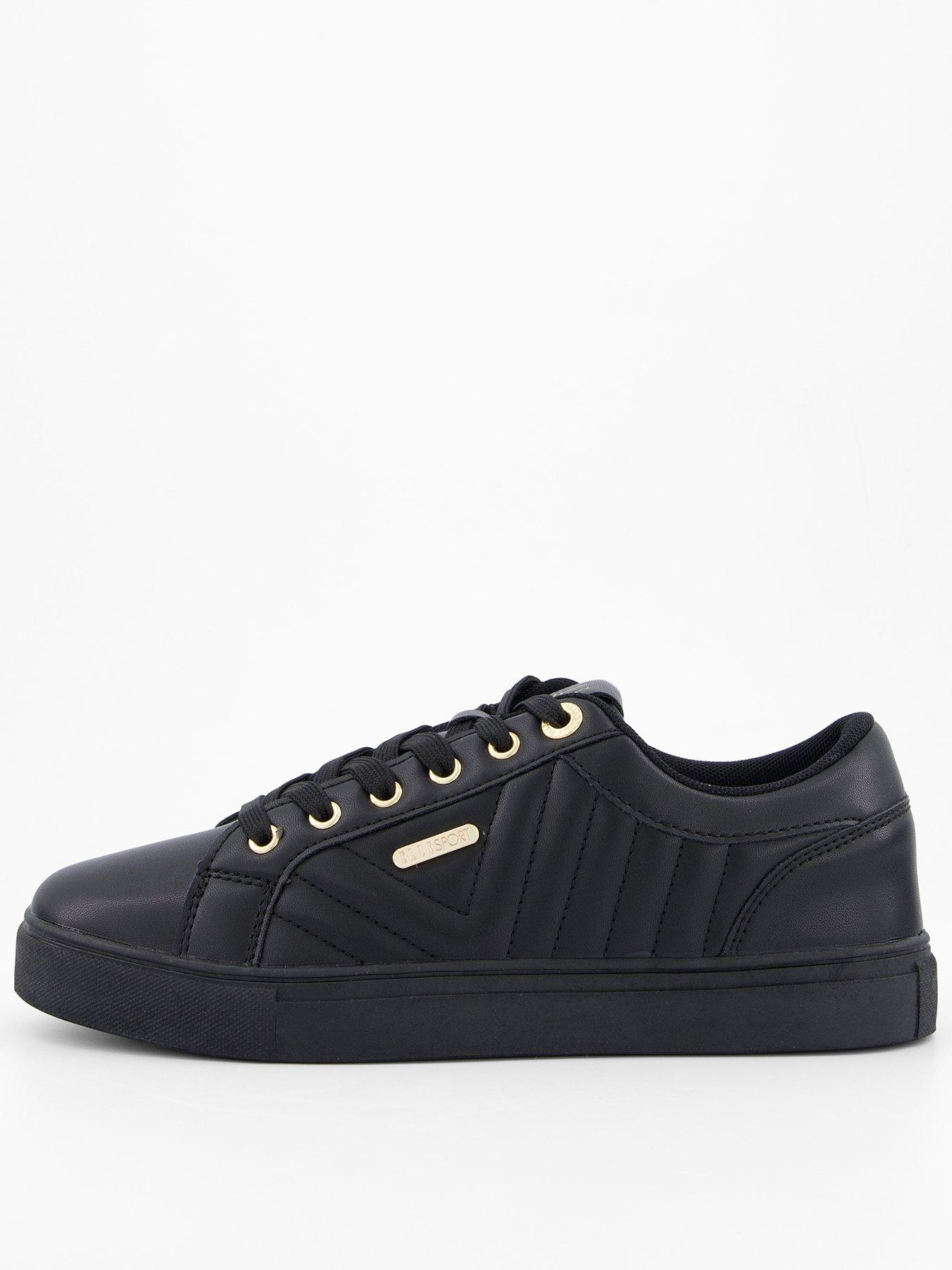 Elle Sport Quilted Trainer - Black