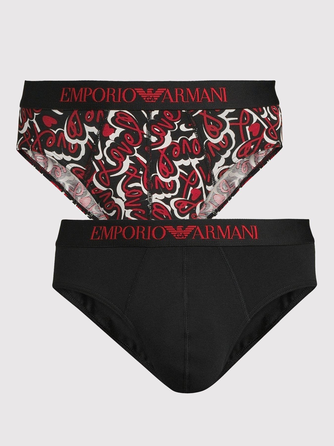 image of emporio-armani-bodywear-2-pack-heart-print-briefs-multi