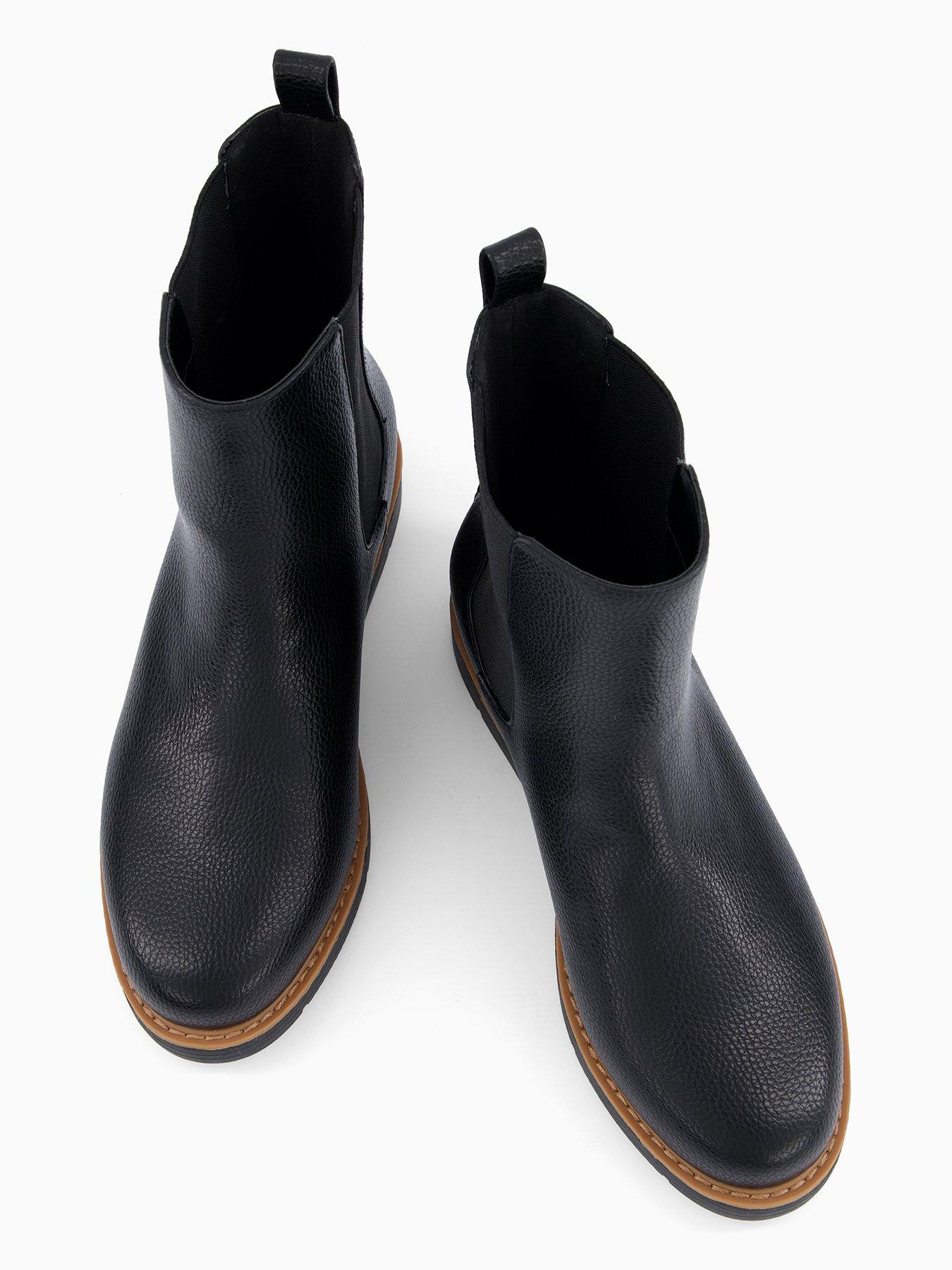 Image 3 of 7 of V by Very Flatform Chelsea Ankle Boot - Black