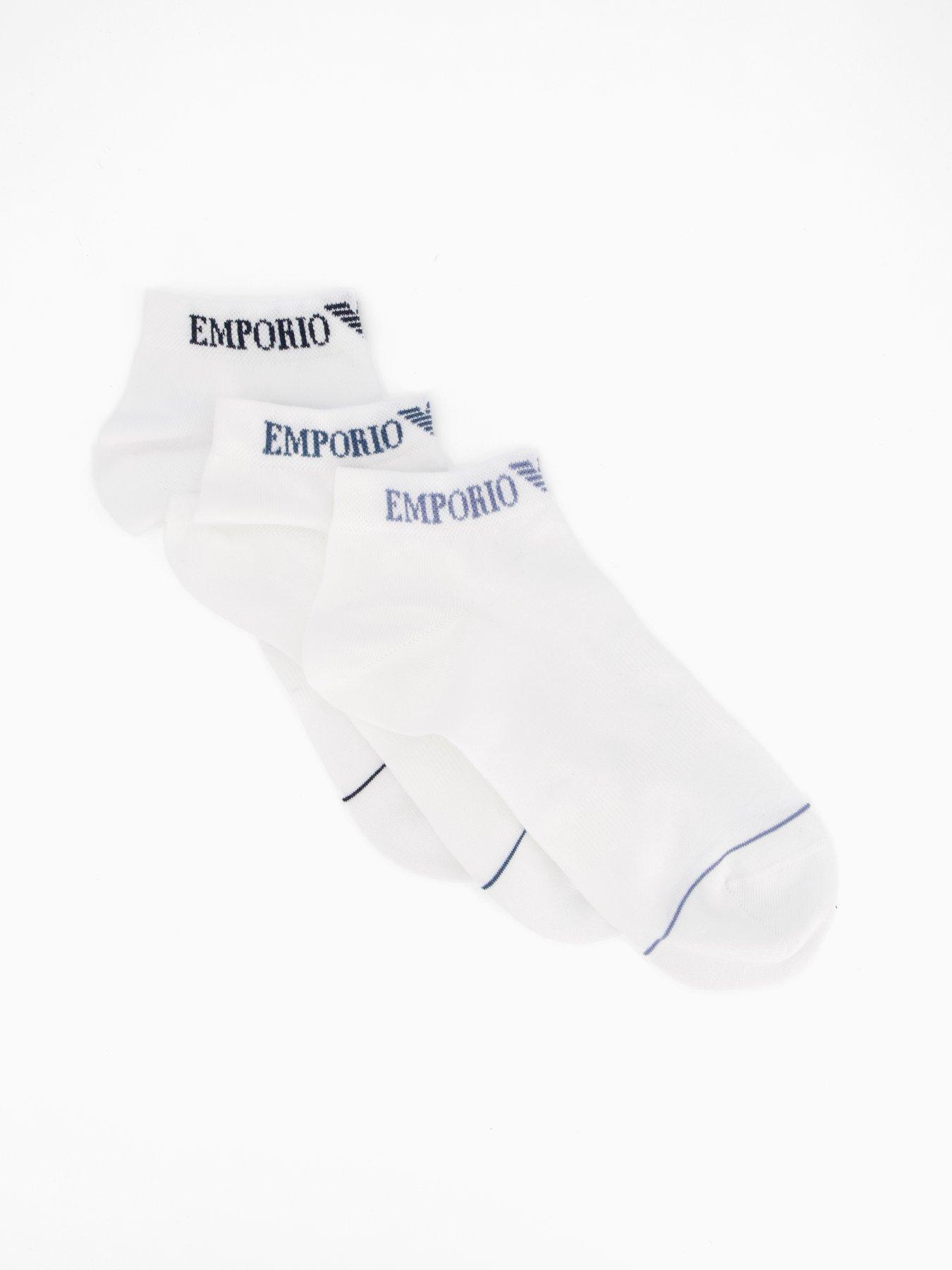 undefined 3 Pack Trainer Liner Socks - White