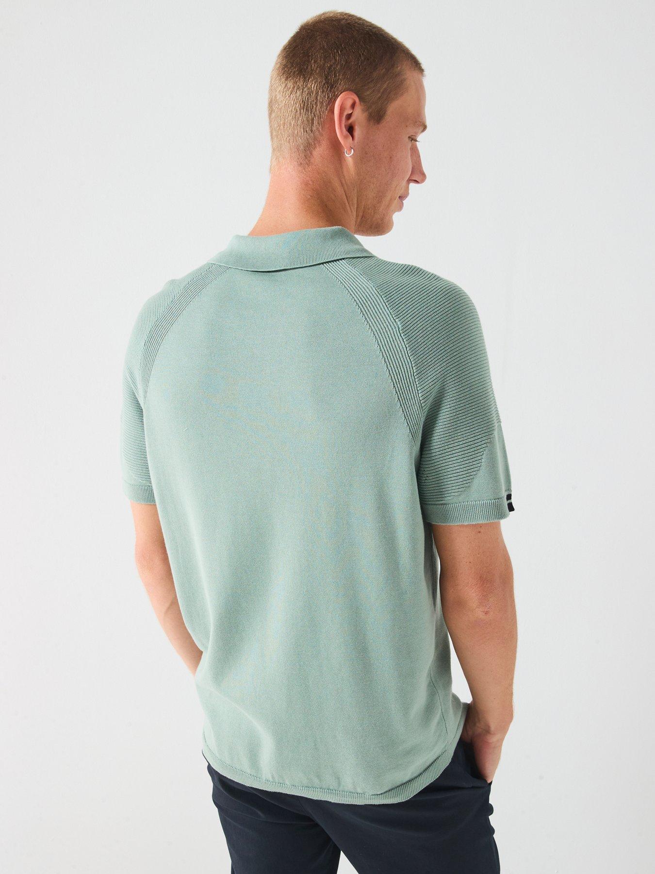 Image 2 of 5 of BOSS Mens Golf Slim Fit K Perform-Max Polo Shirt - Green