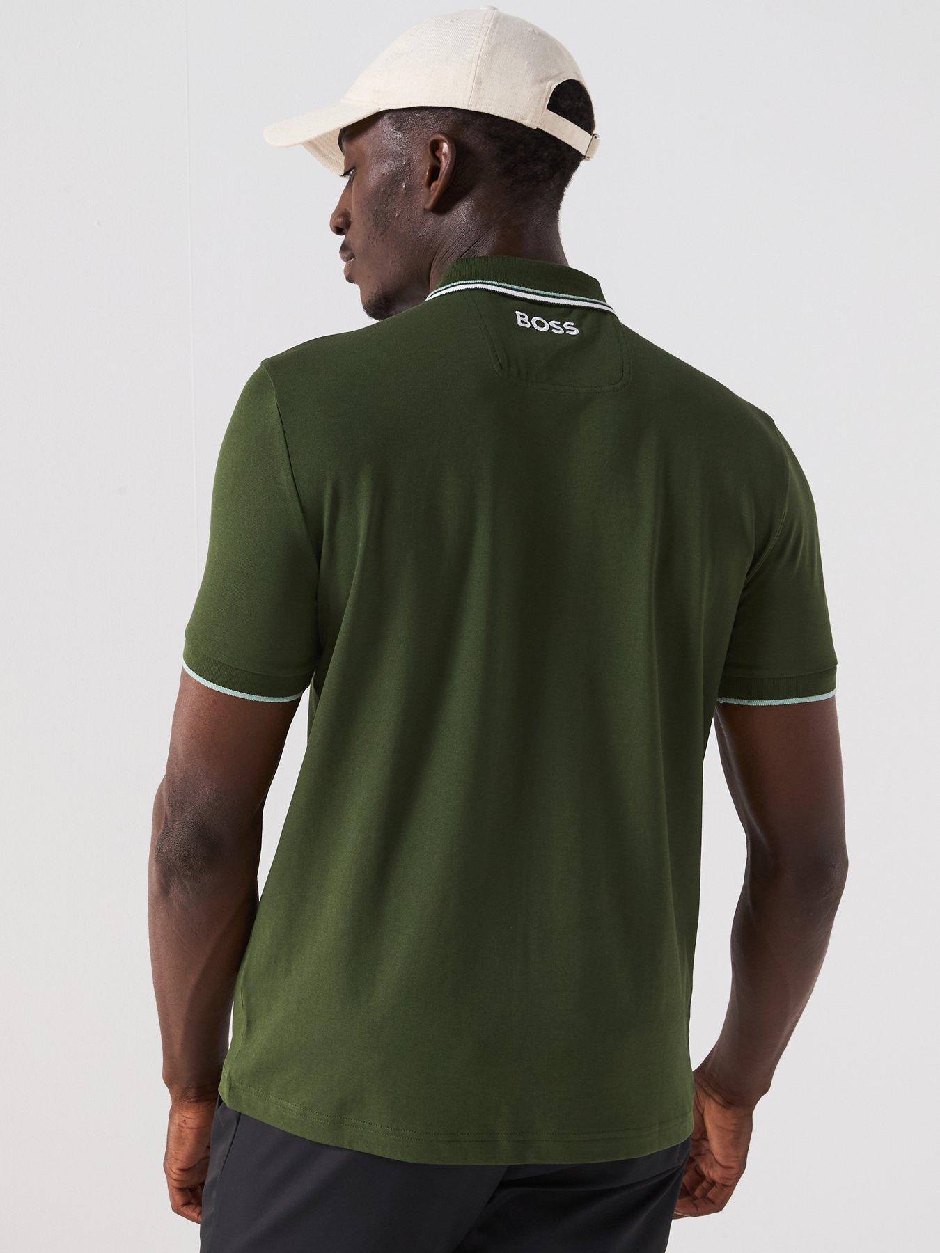 stillFront image of boss-mens-golf-paddy-pro-regular-fit-polo-tee-green