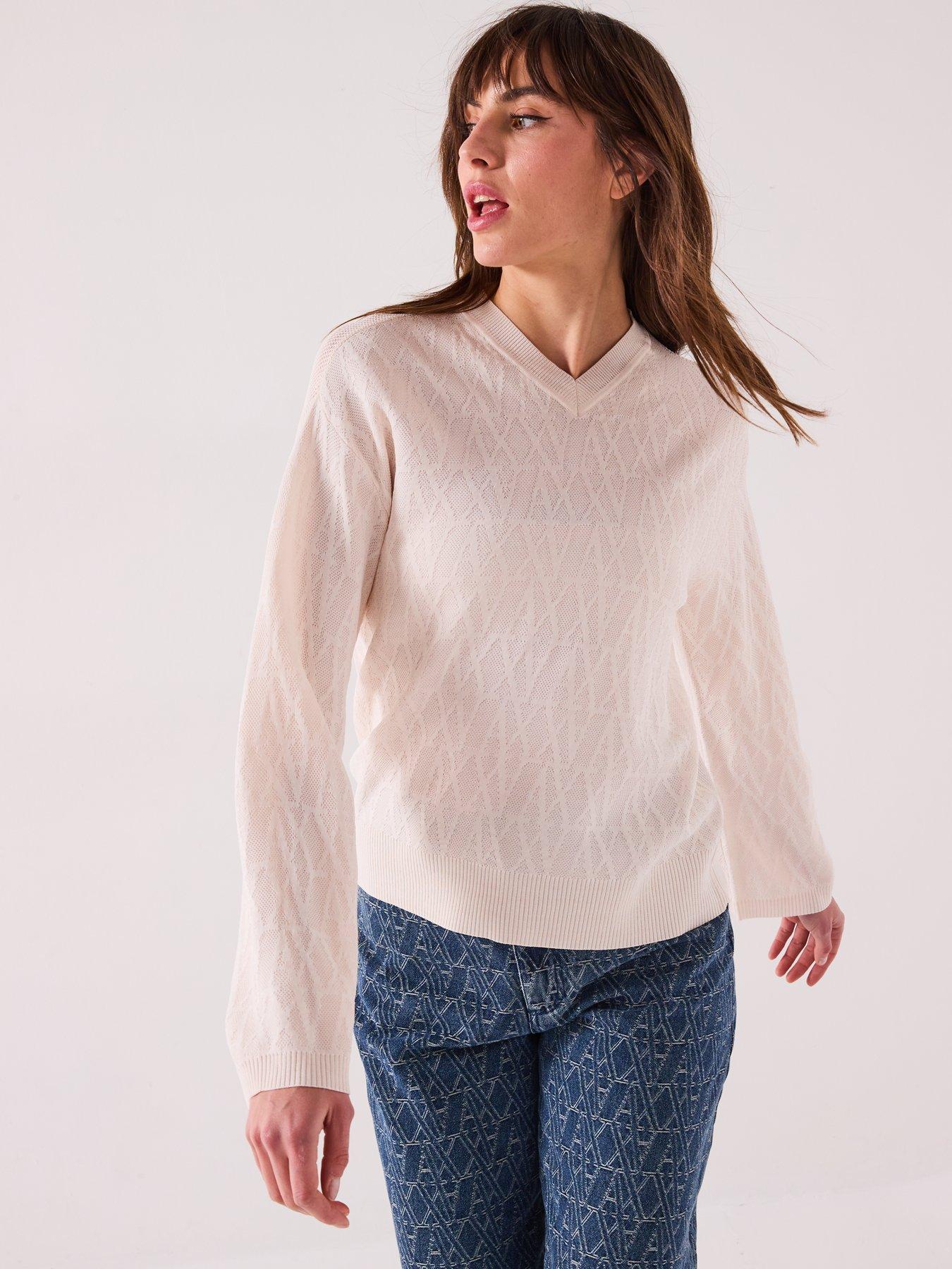 armani-exchange-knitted-viscose-logo-jumper-cream