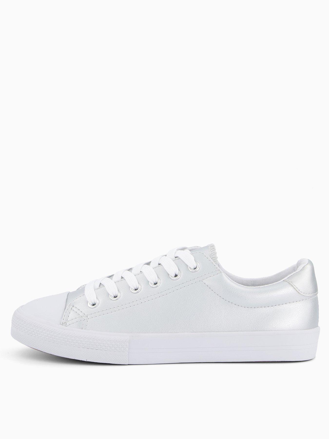 undefined Extra Wide Fit Trainers - Silver