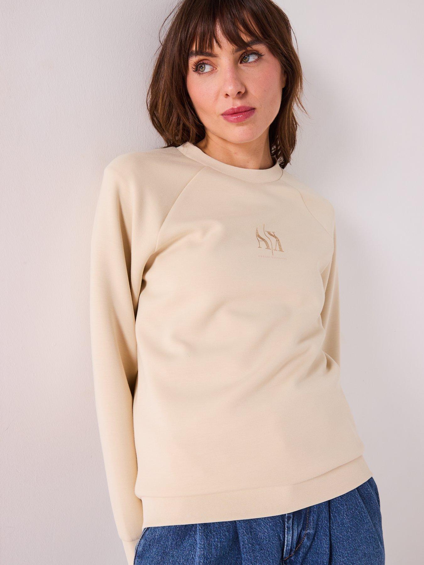 undefined Logo Sweatshirt - Beige