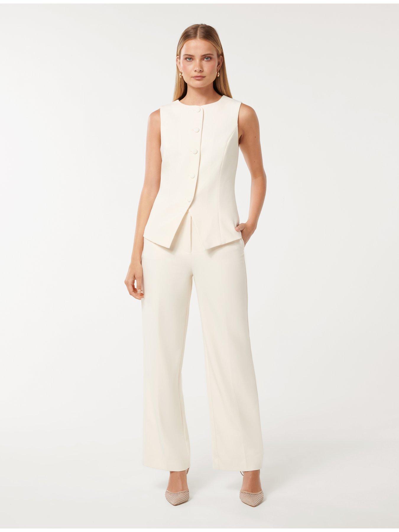 image of forever-new-aries-straight-leg-pants-yellow