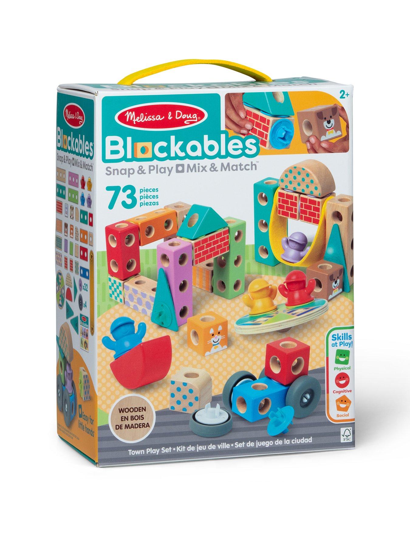 Image 1 of 8 of Melissa & Doug Blockables Town Play Set