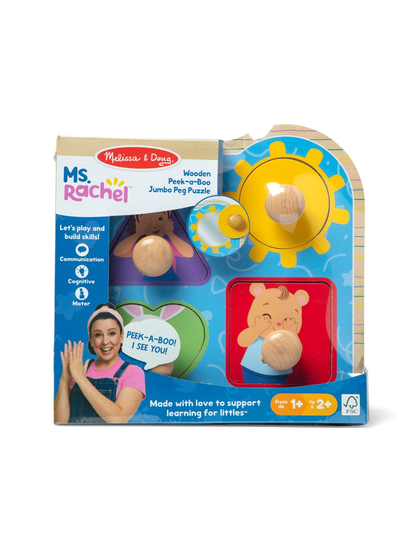 Image 2 of 8 of Melissa & Doug Ms. Rachel&nbsp;Jumbo&nbsp;Wooden&nbsp;Peg&nbsp;Puzzle - 4-Piece&nbsp;