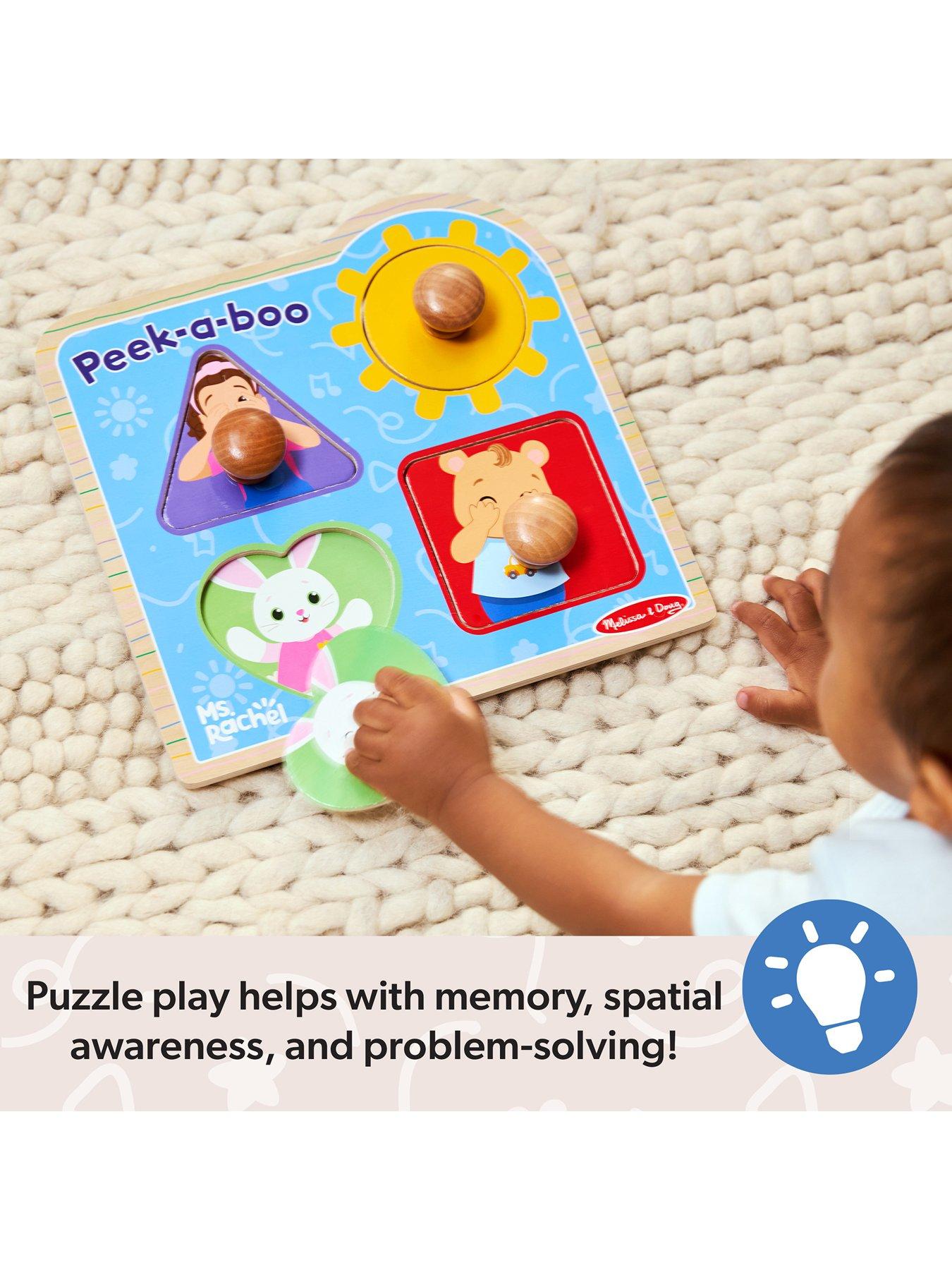 Image 6 of 8 of Melissa & Doug Ms. Rachel&nbsp;Jumbo&nbsp;Wooden&nbsp;Peg&nbsp;Puzzle - 4-Piece&nbsp;