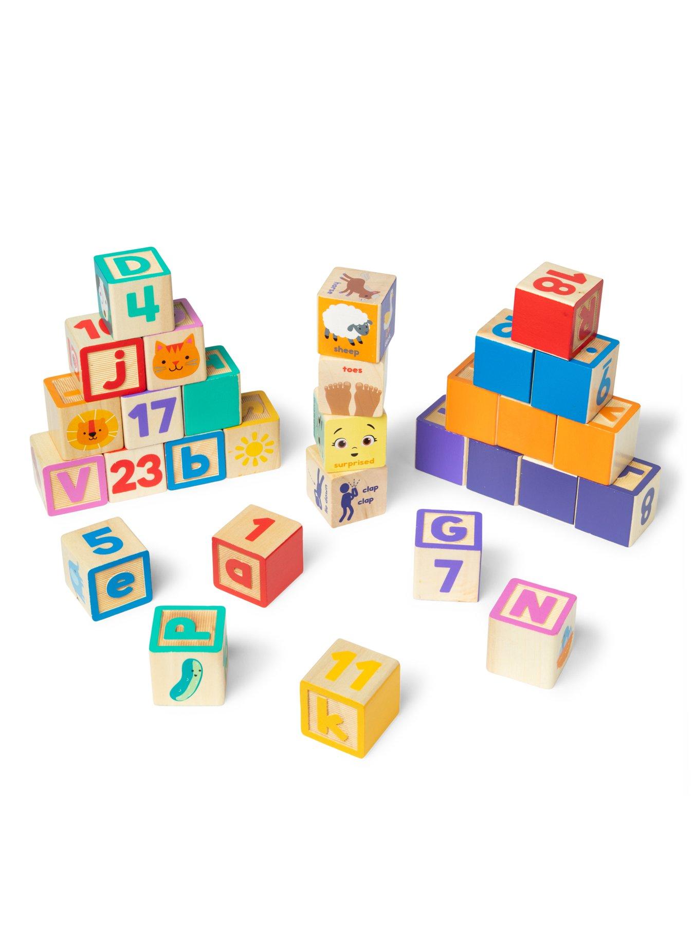 Image 4 of 8 of Melissa & Doug Ms. Rachel Wooden Learning&nbsp;Blocks + Activity Cards