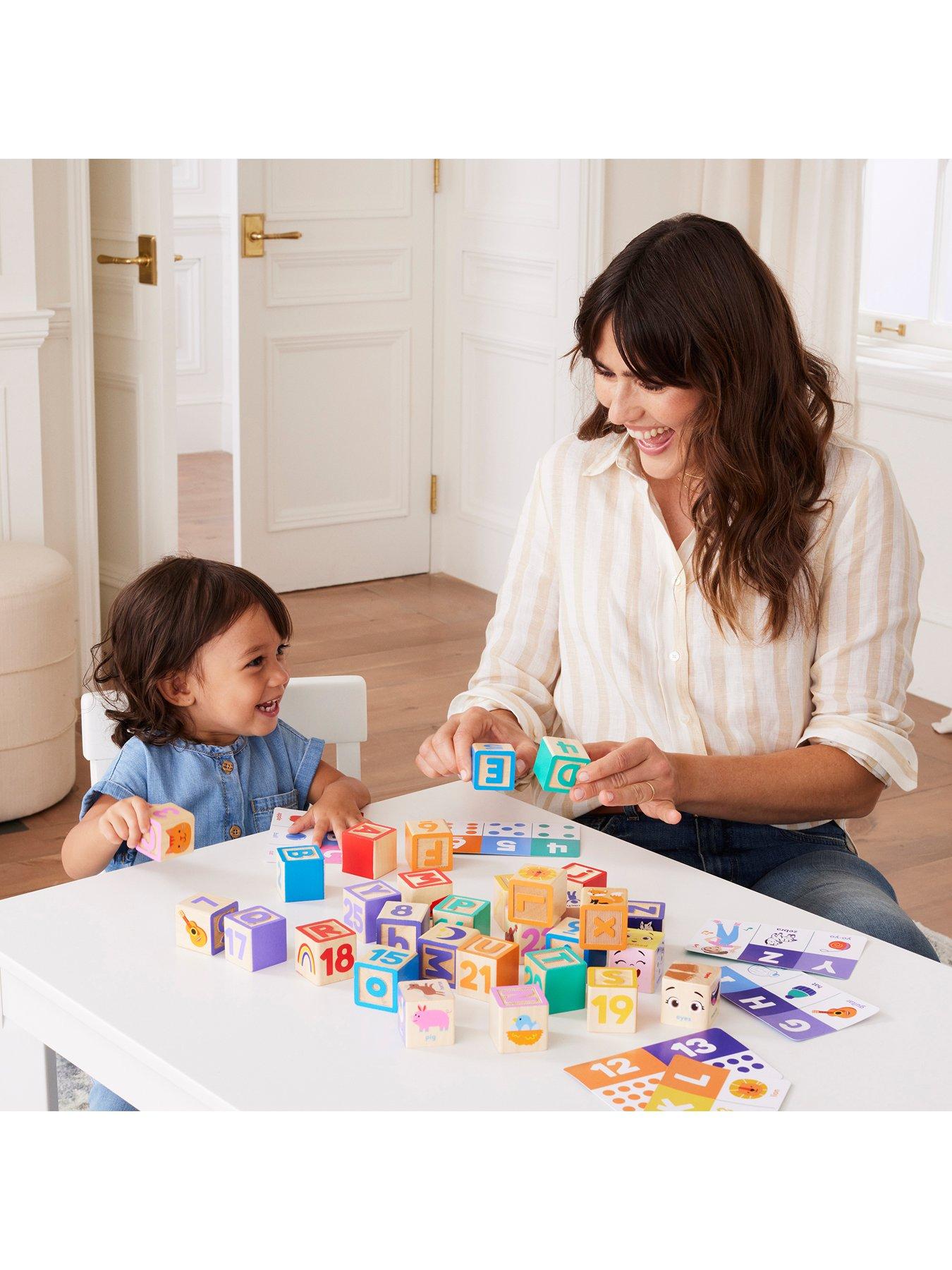 Image 6 of 8 of Melissa & Doug Ms. Rachel Wooden Learning&nbsp;Blocks + Activity Cards
