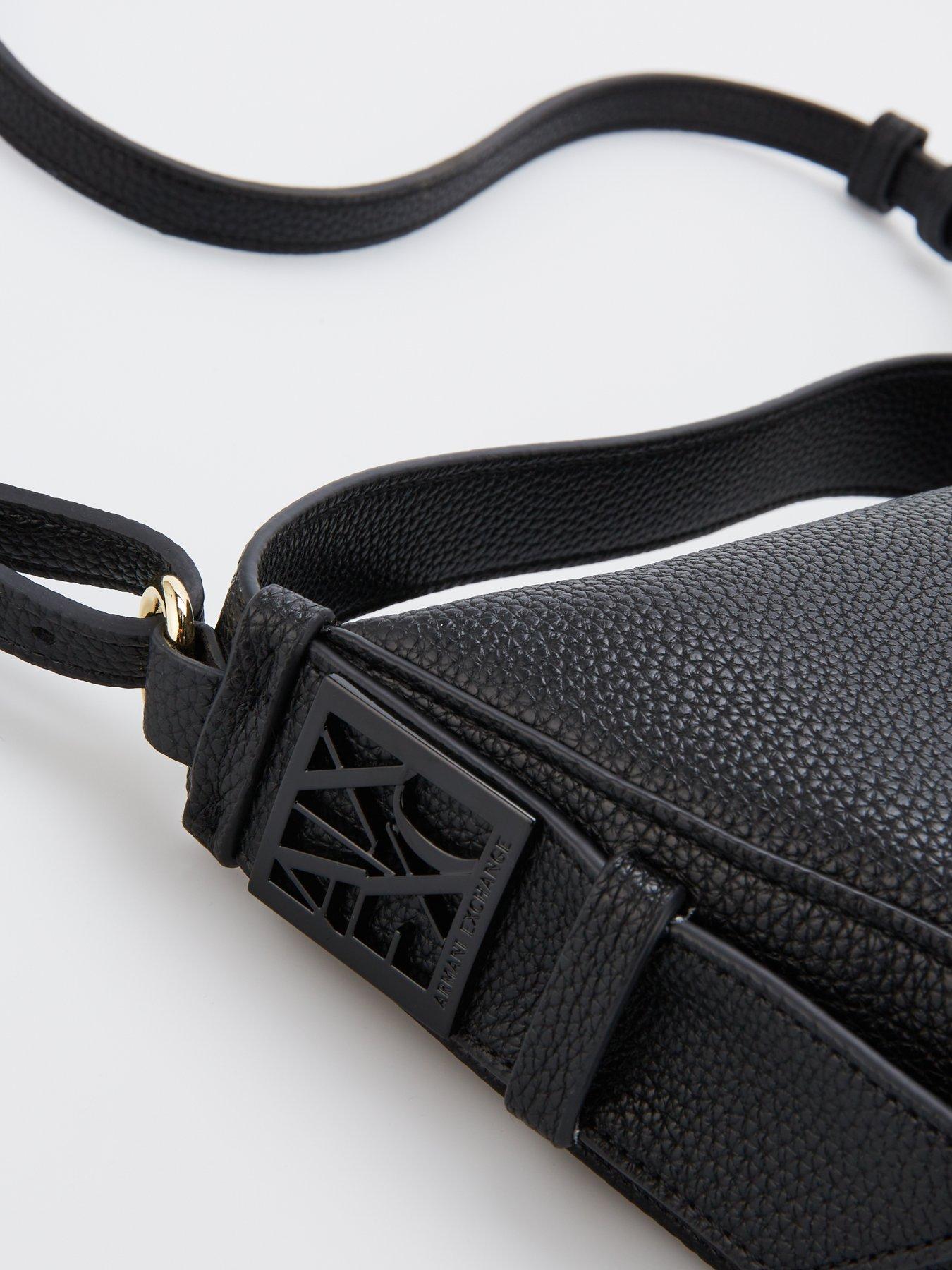  image of armani-exchange-susie-soft-hobo-crossbody-bag-black