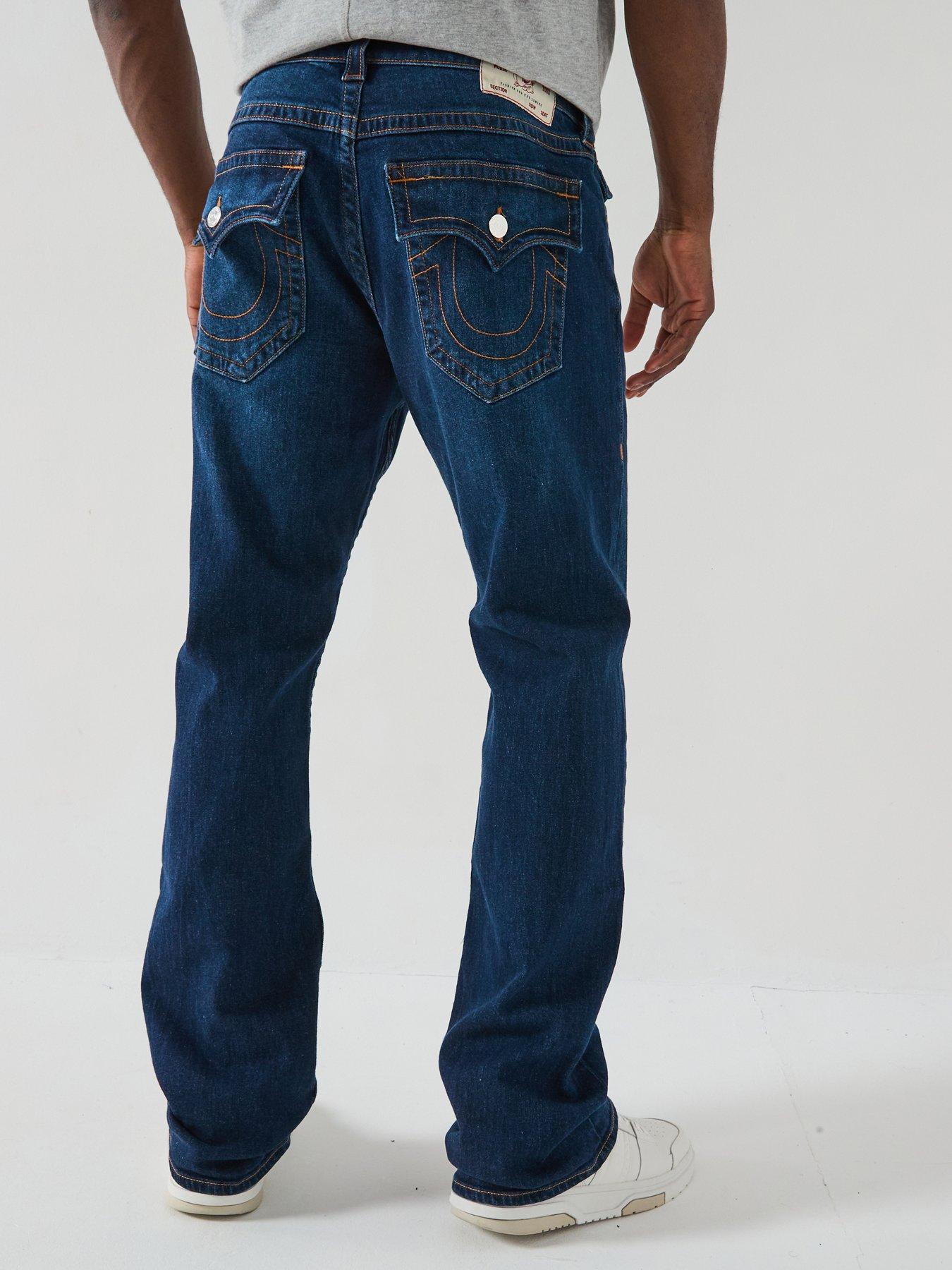 TRUE RELIGION Ricky Straight Fit Jeans - Dark Blue