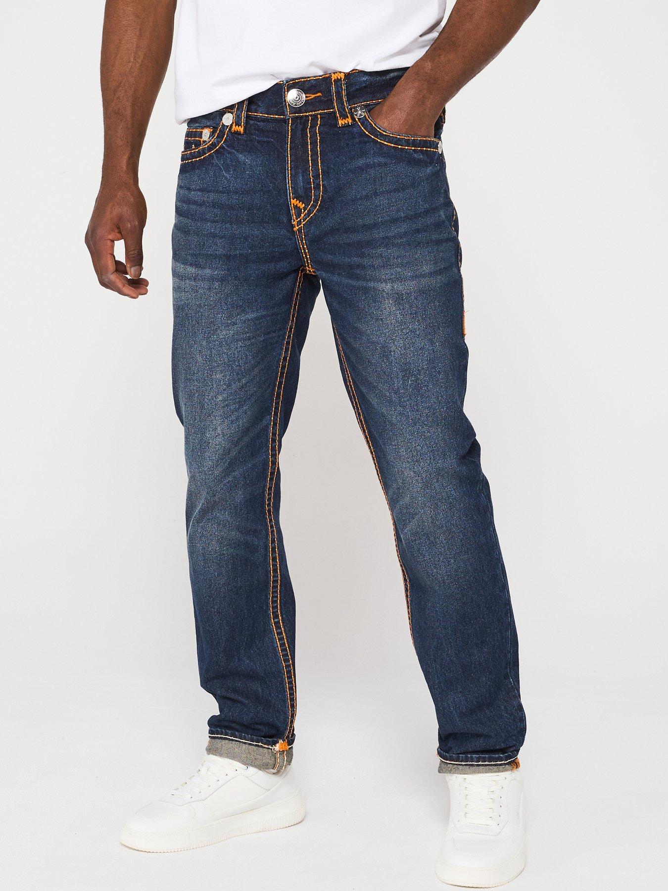  image of true-religion-rocco-pick-stitch-slim-fit-jeans-dark-wash