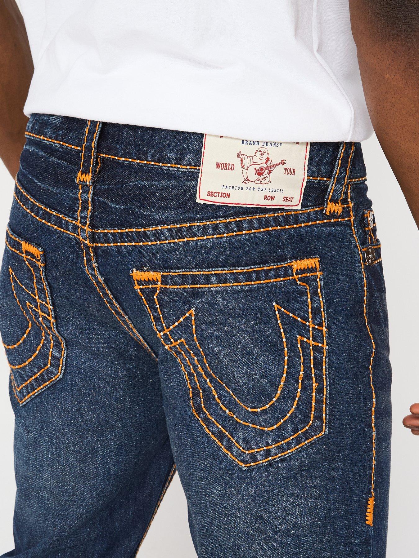  image of true-religion-rocco-pick-stitch-slim-fit-jeans-dark-wash