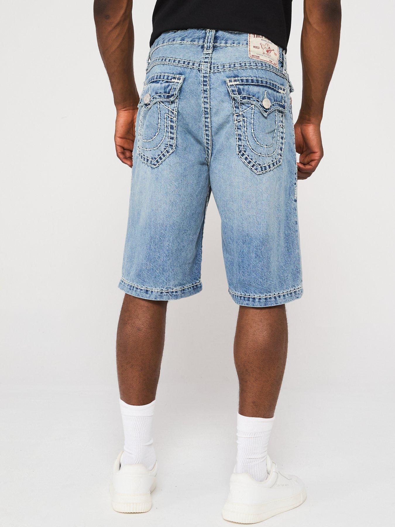 image of true-religion-vinny-super-t-flap-wide-fit-shorts-light-blue