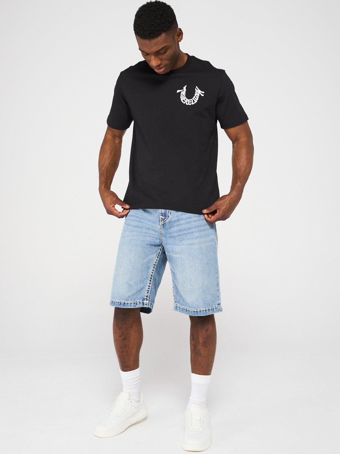  image of true-religion-vinny-super-t-flap-wide-fit-shorts-light-blue