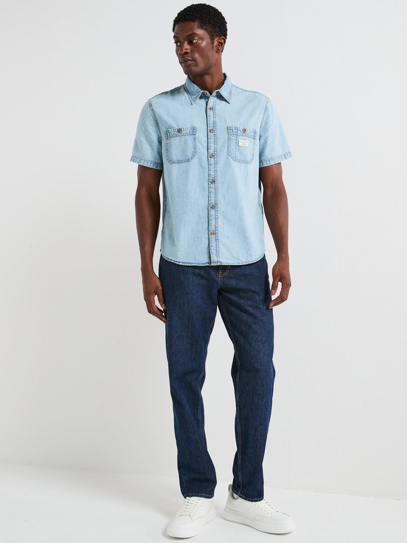 Image 3 of 6 of Guess G15 Relaxed Taper Fit Jeans - Dark Blue