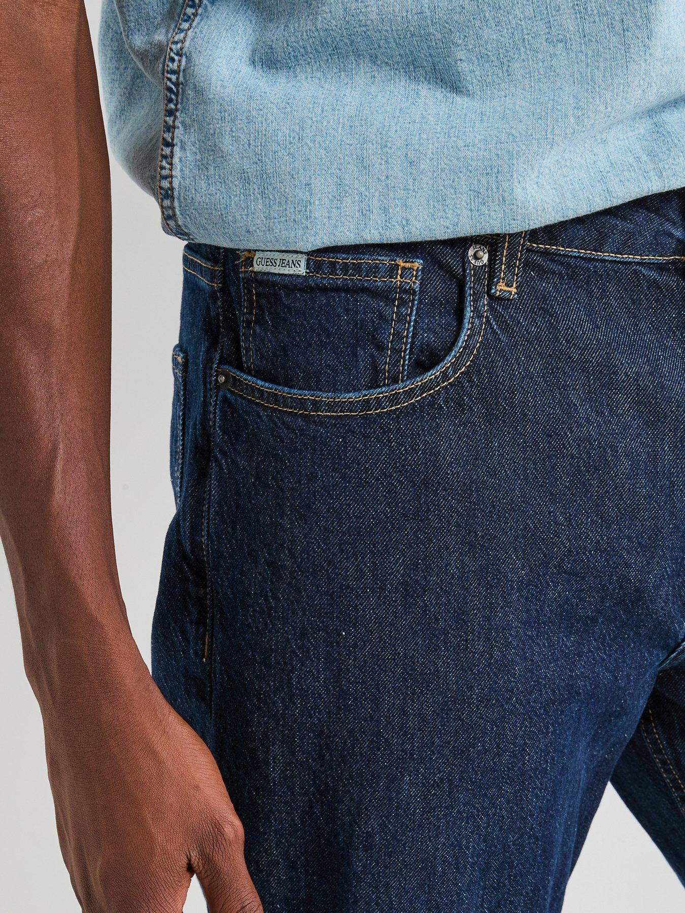 Image 4 of 6 of Guess G15 Relaxed Taper Fit Jeans - Dark Blue