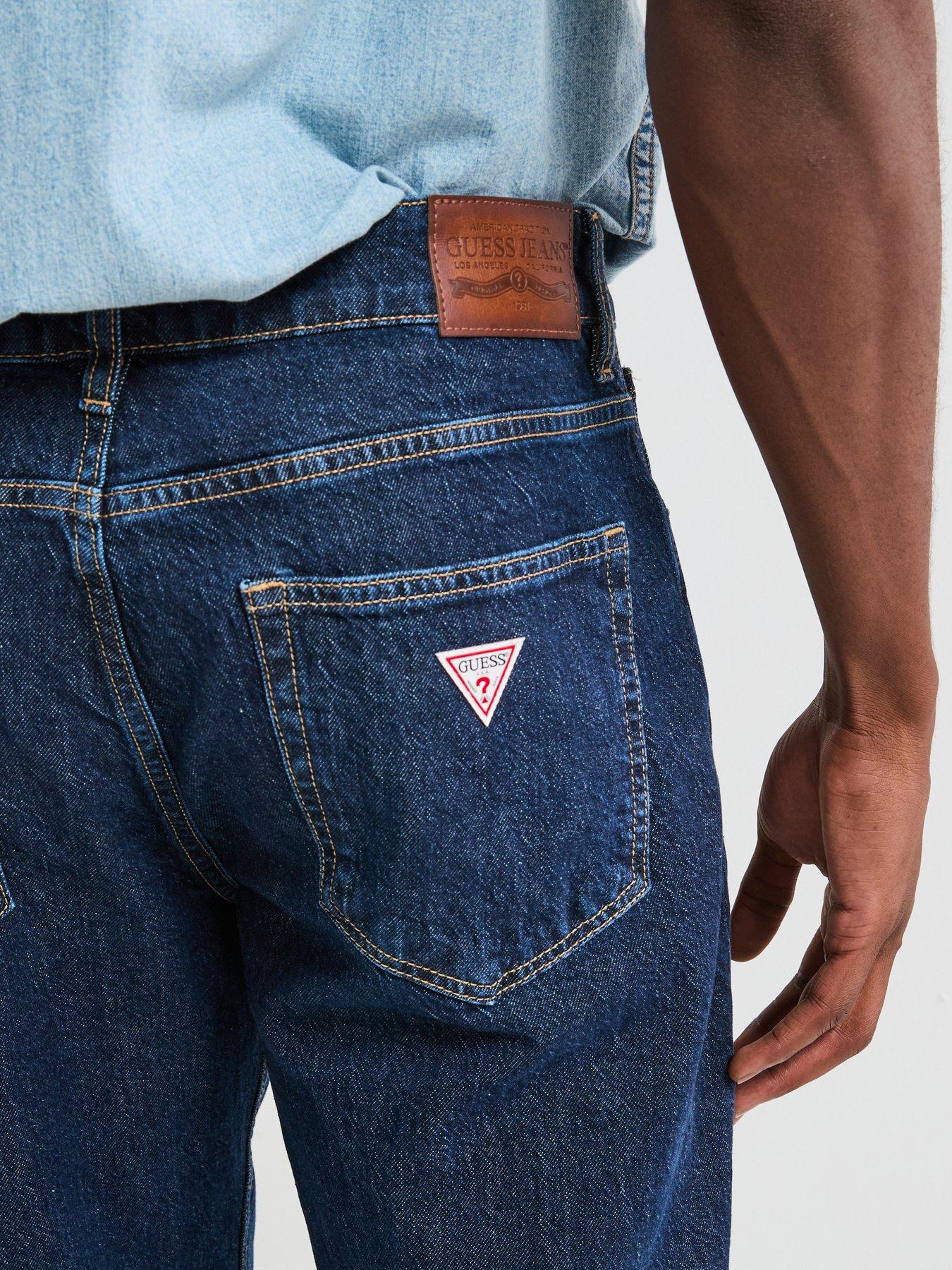 Image 5 of 6 of Guess G15 Relaxed Taper Fit Jeans - Dark Blue