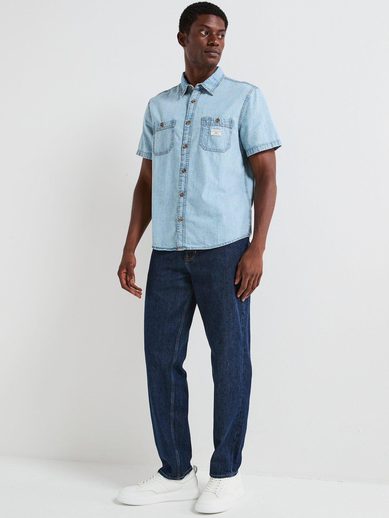 Image 6 of 6 of Guess G15 Relaxed Taper Fit Jeans - Dark Blue